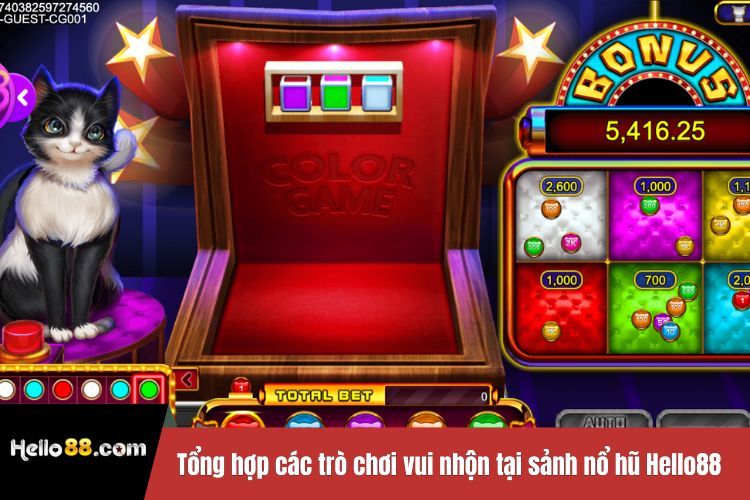 Tổng hợp các trò chơi vui nhộn tại sảnh nổ hũ Hello88